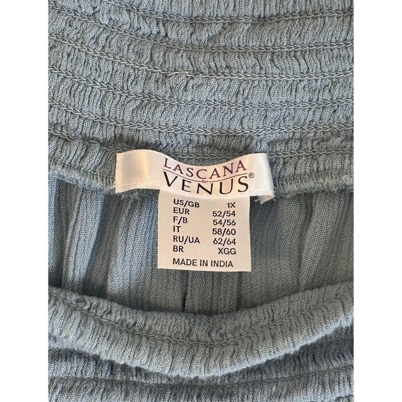 Lascana for Venus Pale Blue Off The Shoulder Blouse 3/4 Length Sleeves Size 1X - Picture 5 of 6